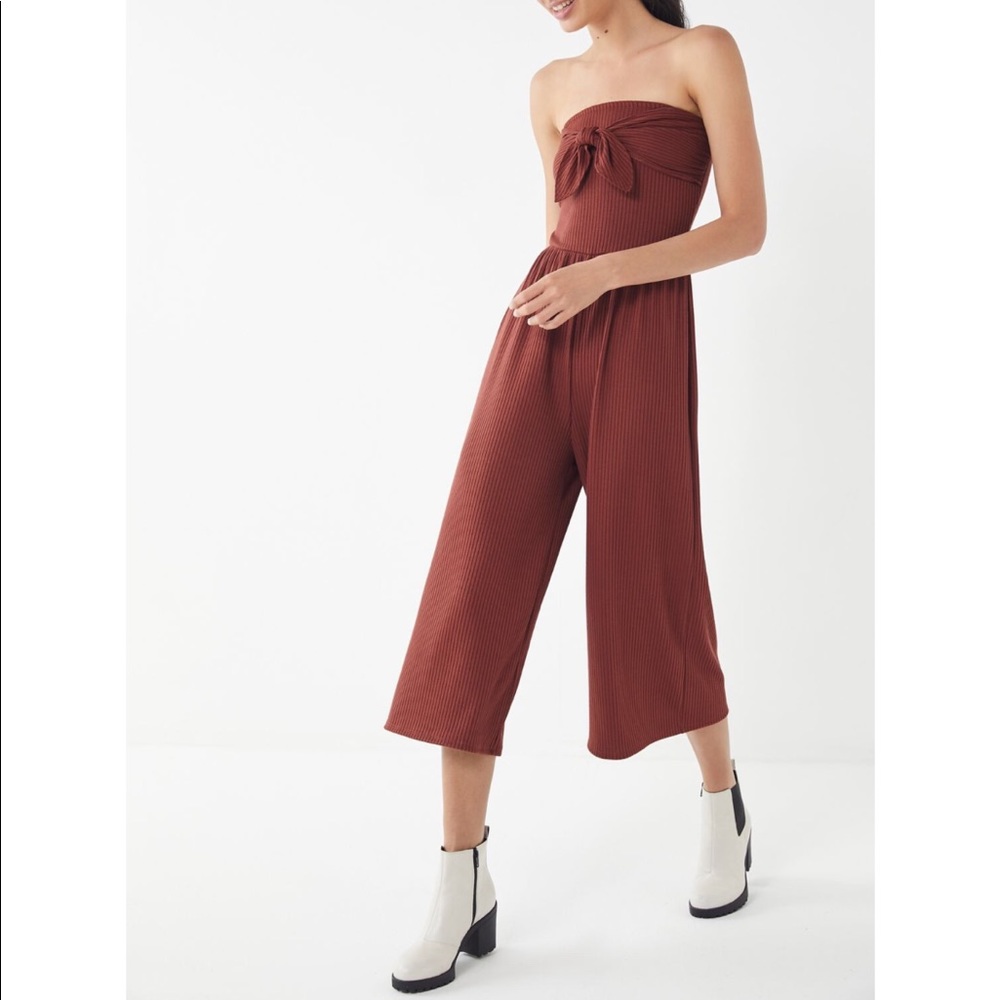 UO burgundy jumpsuit